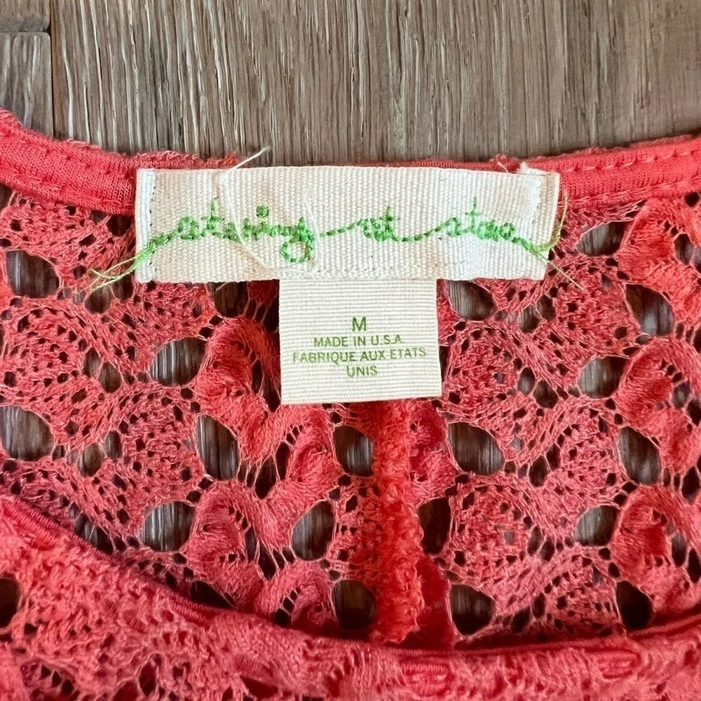 Staring at Stars Anthropologie Woven Sweater in Orange Women’s Size Medium